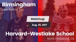 Matchup: Birmingham High vs. Harvard-Westlake School 2017