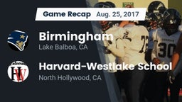 Recap: Birmingham  vs. Harvard-Westlake School 2017
