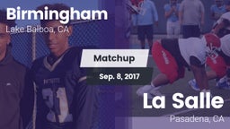 Matchup: Birmingham High vs. La Salle  2017