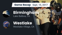 Recap: Birmingham  vs. Westlake  2017