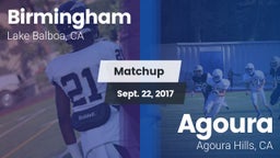 Matchup: Birmingham High vs. Agoura  2017