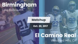 Matchup: Birmingham High vs. El Camino Real  2017