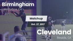Matchup: Birmingham High vs. Cleveland  2017