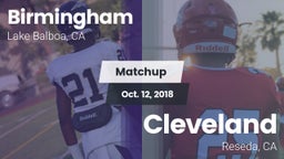 Matchup: Birmingham High vs. Cleveland  2018