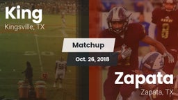 Matchup: King  vs. Zapata  2018