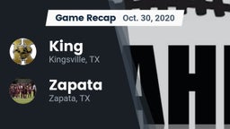 Recap: King  vs. Zapata  2020