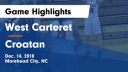 West Carteret  vs Croatan  Game Highlights - Dec. 14, 2018