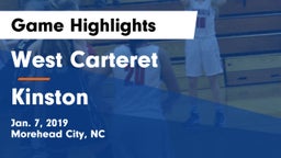 West Carteret  vs Kinston  Game Highlights - Jan. 7, 2019