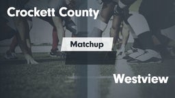 Matchup: Crockett County vs. Westview  - Charger Football 2016