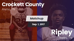 Matchup: Crockett County vs. Ripley  2017
