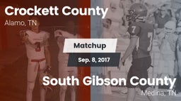 Matchup: Crockett County vs. South Gibson County  2017