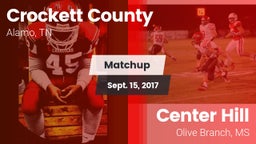 Matchup: Crockett County vs. Center Hill  2017