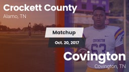 Matchup: Crockett County vs. Covington  2017