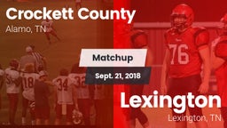 Matchup: Crockett County vs. Lexington  2018