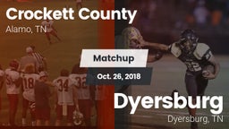 Matchup: Crockett County vs. Dyersburg  2018