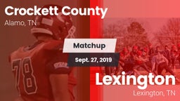 Matchup: Crockett County vs. Lexington  2019