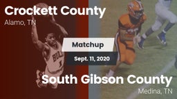 Matchup: Crockett County vs. South Gibson County  2020