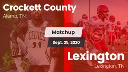Matchup: Crockett County vs. Lexington  2020