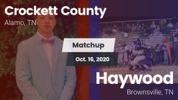 Matchup: Crockett County vs. Haywood  2020
