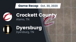 Recap: Crockett County  vs. Dyersburg  2020