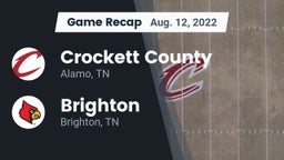 Recap: Crockett County  vs. Brighton  2022