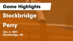 Stockbridge  vs Perry   Game Highlights - Oct. 4, 2022