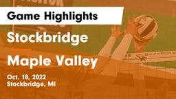 Stockbridge  vs Maple Valley  Game Highlights - Oct. 18, 2022