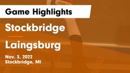 Stockbridge  vs Laingsburg Game Highlights - Nov. 3, 2022