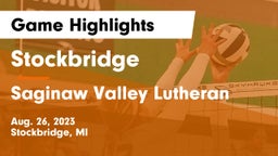 Stockbridge  vs Saginaw Valley Lutheran Game Highlights - Aug. 26, 2023