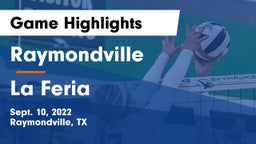 Raymondville  vs La Feria  Game Highlights - Sept. 10, 2022