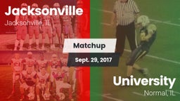 Matchup: Jacksonville High Sc vs. University  2017
