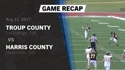 Recap: Troup County  vs. Harris County  2017