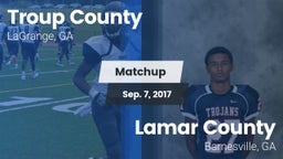 Matchup: Troup County High vs. Lamar County  2017