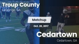 Matchup: Troup County High vs. Cedartown  2017