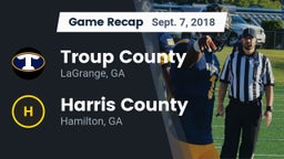 Recap: Troup County  vs. Harris County  2018