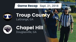 Recap: Troup County  vs. Chapel Hill  2018