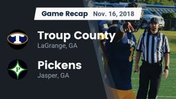 Recap: Troup County  vs. Pickens  2018