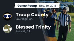 Recap: Troup County  vs. Blessed Trinity  2018