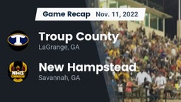 Recap: Troup County  vs. New Hampstead  2022
