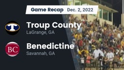 Recap: Troup County  vs. Benedictine  2022