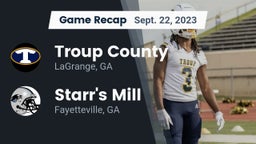 Recap: Troup County  vs. Starr's Mill  2023
