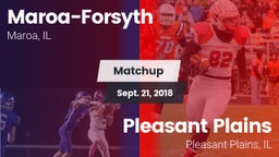 Matchup: Maroa-Forsyth vs. Pleasant Plains  2018