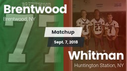 Matchup: Brentwood High vs. Whitman  2018