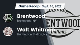 Recap: Brentwood  vs. Walt Whitman  2022