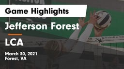Jefferson Forest  vs LCA Game Highlights - March 30, 2021