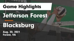 Jefferson Forest  vs Blacksburg  Game Highlights - Aug. 30, 2021