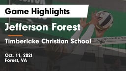 Jefferson Forest  vs Timberlake Christian School Game Highlights - Oct. 11, 2021
