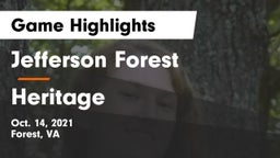 Jefferson Forest  vs Heritage Game Highlights - Oct. 14, 2021