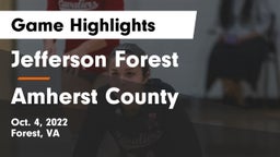 Jefferson Forest  vs Amherst County  Game Highlights - Oct. 4, 2022