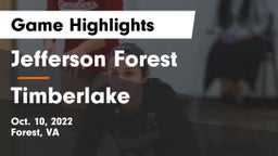 Jefferson Forest  vs Timberlake  Game Highlights - Oct. 10, 2022